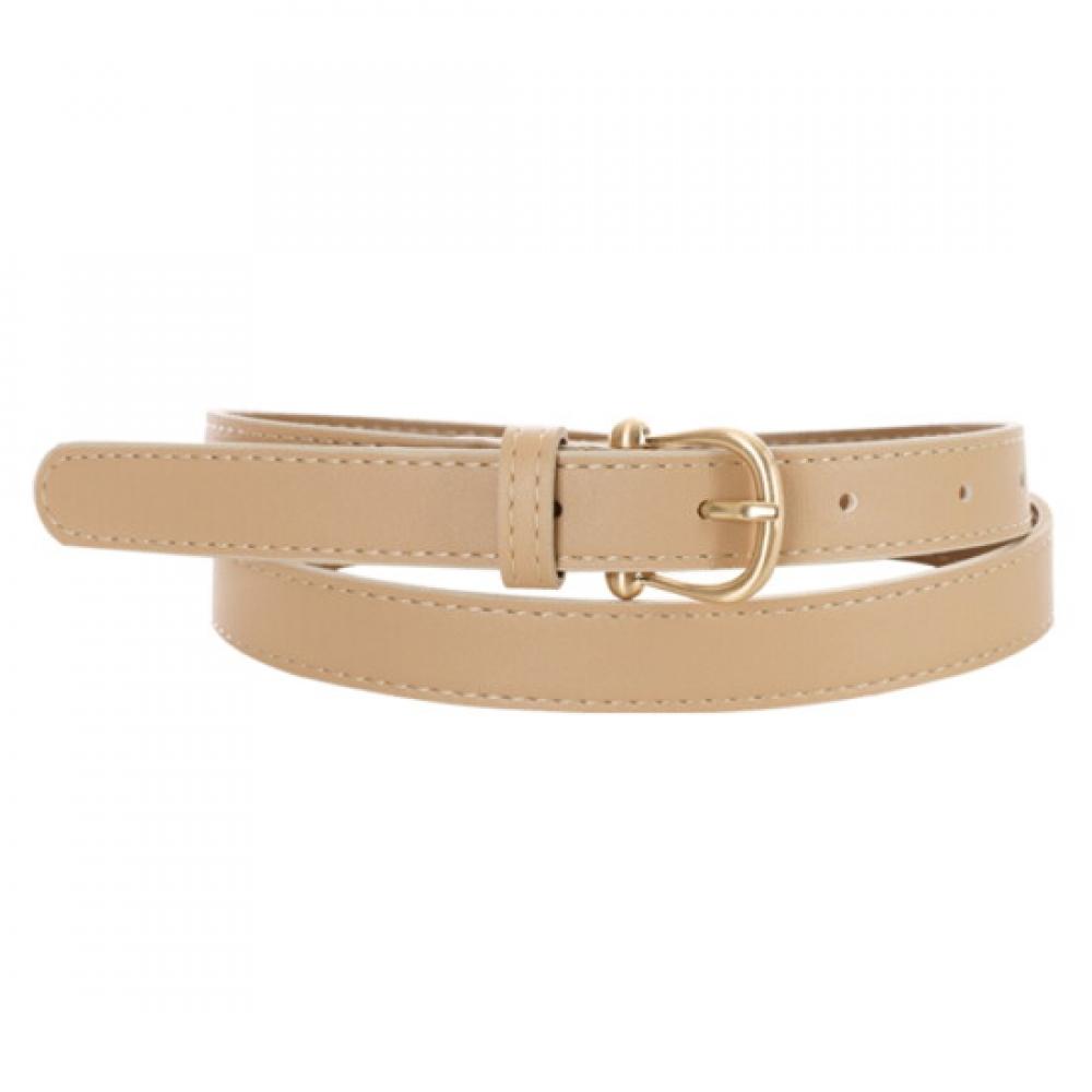 Shop Women Volume Gold Antique Buckle Belt Beige Tu Wbt 0747