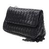 Bottega Veneta Woven Sheepskin Messenger Bag, Crossbody Bag, Shoulder Bag Women's Black 310774-V0016-8175