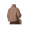 adidas Women's Short Stand-Collar Down Jacket Dark Brown JG5945
