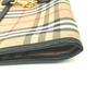 BURBERRY Check Document Pouch Clutch bag Canvas/Leather Beige