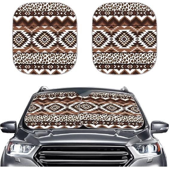 Mushroom Car Windshield Sunshade Daisy Flower Dragonfly Butterfly Mushroom Auto Front Sun Shades Foldable Sunlight Protection Visor Universal Vehicle