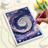 DIY Cosmic Vortex Pearl Diamond Art Painting Kits for Adults and Beginners,fine View Sparkling Painting Craft Home Wall Decor Handmade Gift