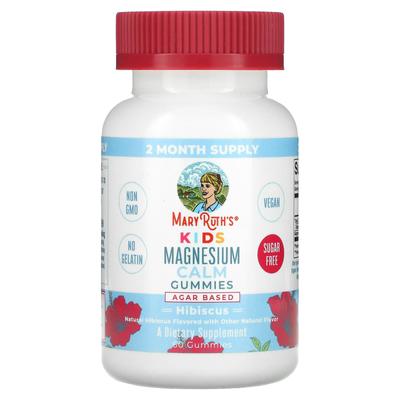 Magnésio Calm gomas para crianças, hibisco, 60 gomas