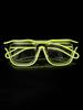 Wireless EL luminous glasses LED pixel sunglasses for KTV bar disco concert party flash atmosphere trendy