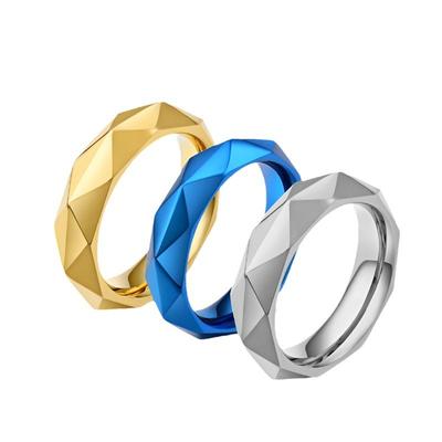 Titanium Steel Diamond Ring for Men Niche Cold Personality Trendy Fashion Accessories Trendy People