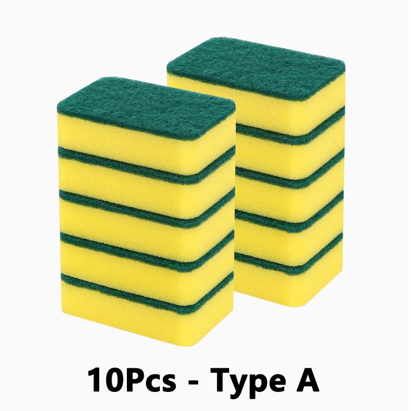 

10Pcs Dishwashing Kitchen Nano Emery Magic Clean Rub Pot Rust Focal Stains Sponge Removing Kit Cleaning Brush Sponges Tools