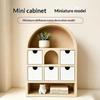 Miniature Dollhouse Storage Cupboard Realistic Furniture Model Decor for 1:12 Scale Doll House DIY Craft Projects