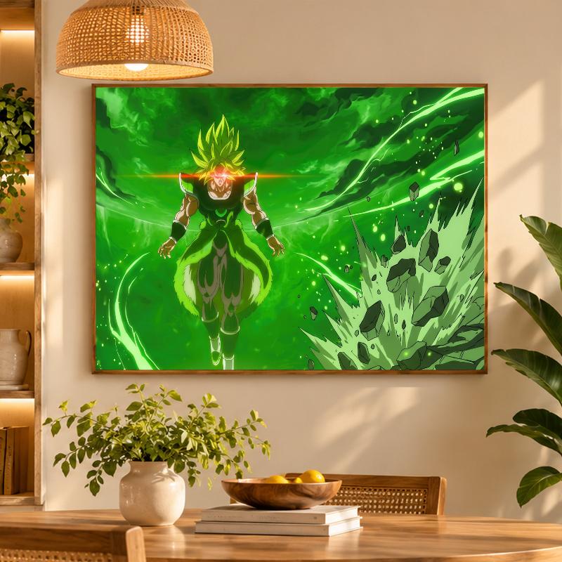 5D Diamond Painting Broly DIY Full Drill Diamond Art Kit Home Decoration