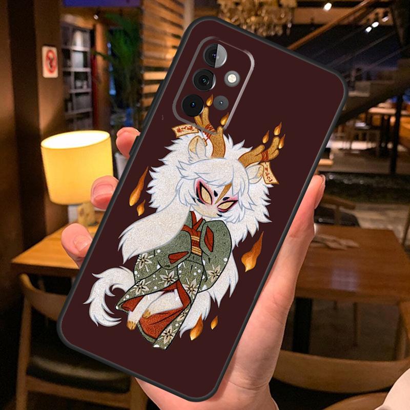 Kitsune Fox Japanese Art Phone Case For Samsung A51 A71 A50 A70 A13 A23 A33 A53 A12 A22 A32 A42 A52 A54 A34 A14 Cover