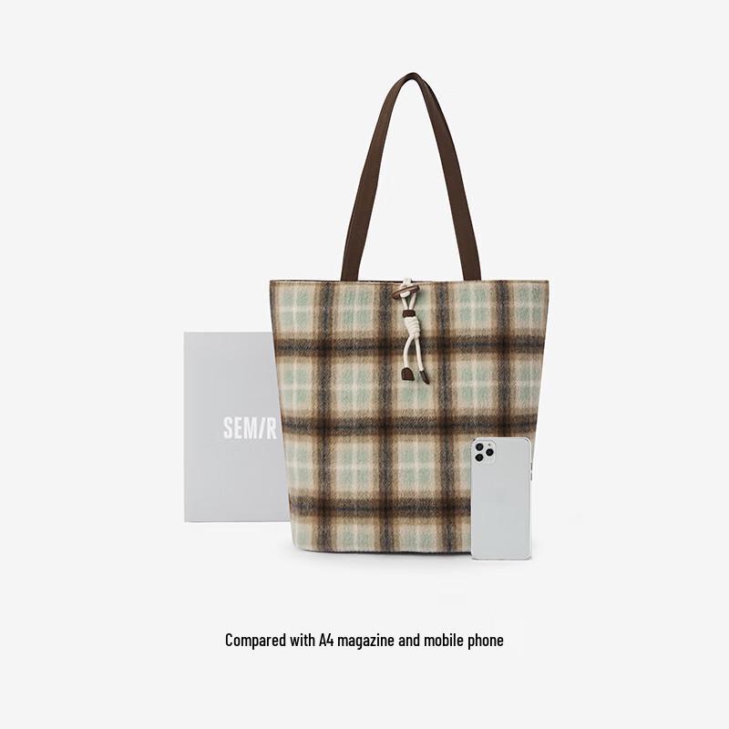 Semir Plaid Tote Bag