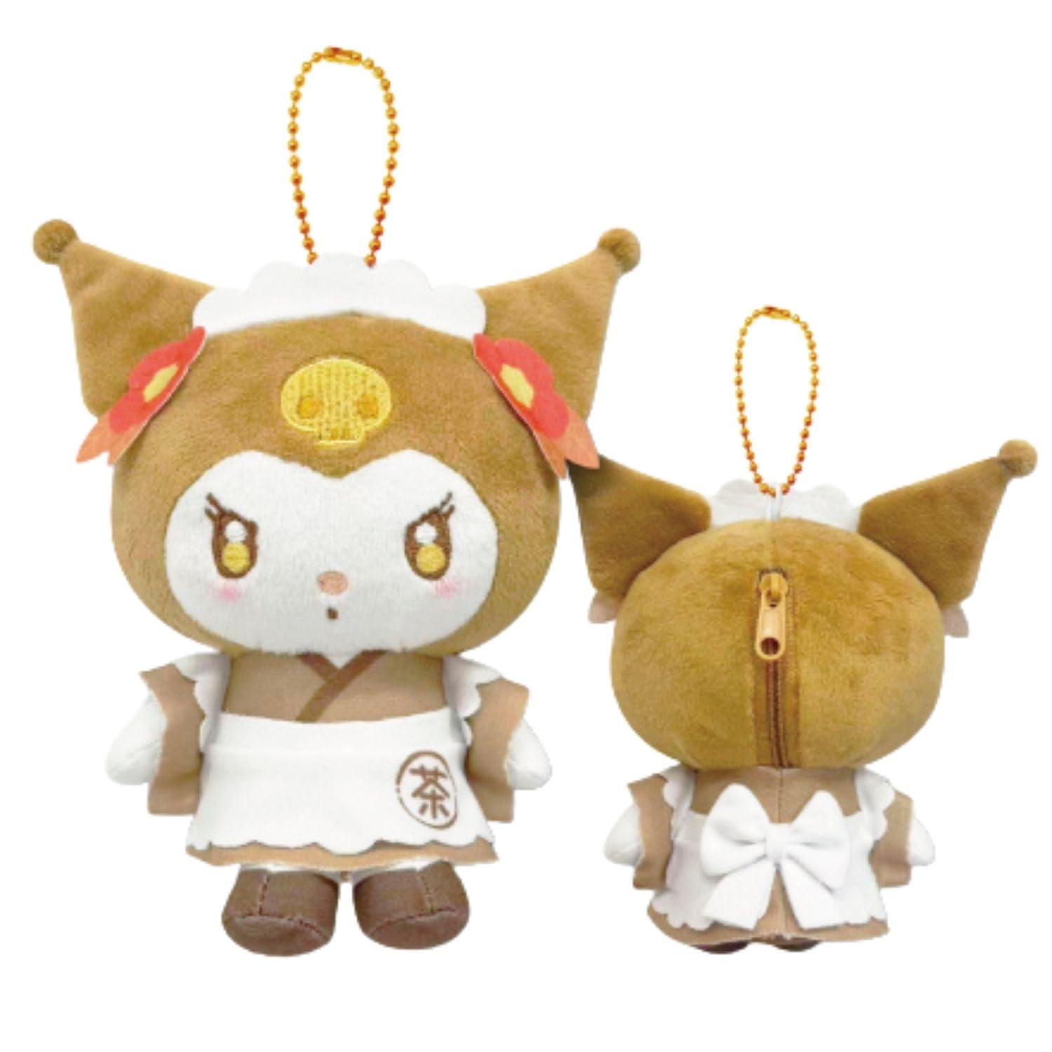 Hatayama Trading Mascot Sanrio Hojicha H130mm 63203730 Co., Ltd. Pouch, Character, Kuromi, Approx. (Total Length),