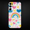 Heart Pattern Phone Case For Samsung S25/S24/S23/S22/S21/S20/Plus,Fe,Lite/Others Black Cover