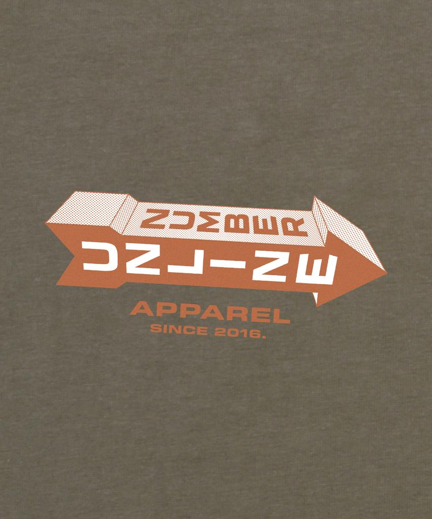 CAMEL WORK Online Number Short Sleeve T-Shirt (Khaki)