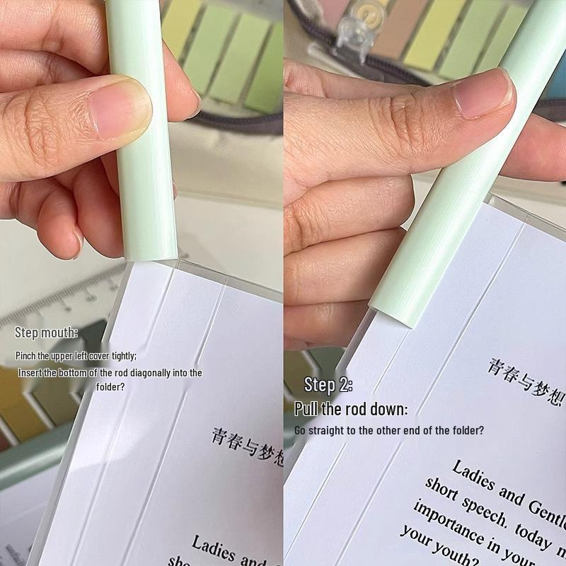 A4 Verdickter Hebelordner - Archiv- & Berichtsmappe mit Ausziehleisten-Einlage, Büro Ringbuch Zubehör