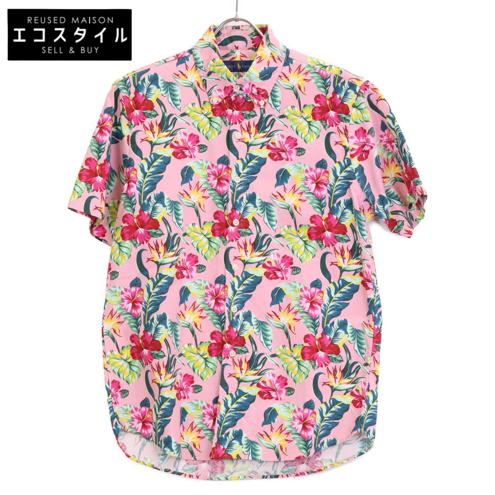 

Ralph Lauren Classic Fit Pink Hibiscus Button-Down Shirt, Short Sleeve tops S pinkUsed