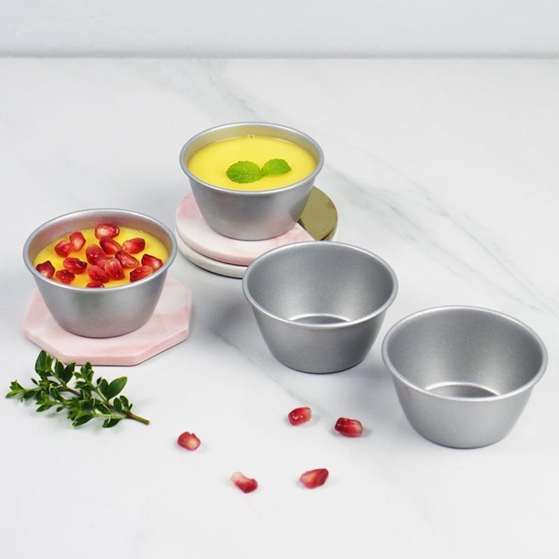 5PC Mini Cup Baking Cups, Cupcake Cake Mold, Muffin Tart Pans, Pudding Molds, Pan Tins, Tin Aluminum, Round Holder, Mousse