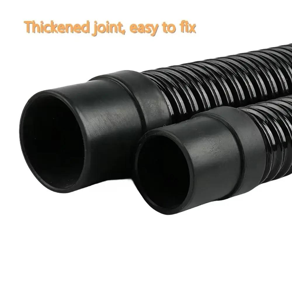 1Pcs I.D 20/25/32/40mm Corrugated Hose Inlet Outlet Hose Soft Aquarium Corrugated Pipe with Clamps Rubber Head Fish Tank Tube