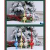 Colorful Electroplated Christmas Tree Top Ornament Light Reflective Plastic Decoration Tree Toppers For Holiday Season