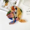 55 Cotton And Linen Headscarf Summer And Autumn Floral Silk Scarf Sweet Versatile Square Scarf Small Scarf Women'S Thin Decorative Silk Scarf