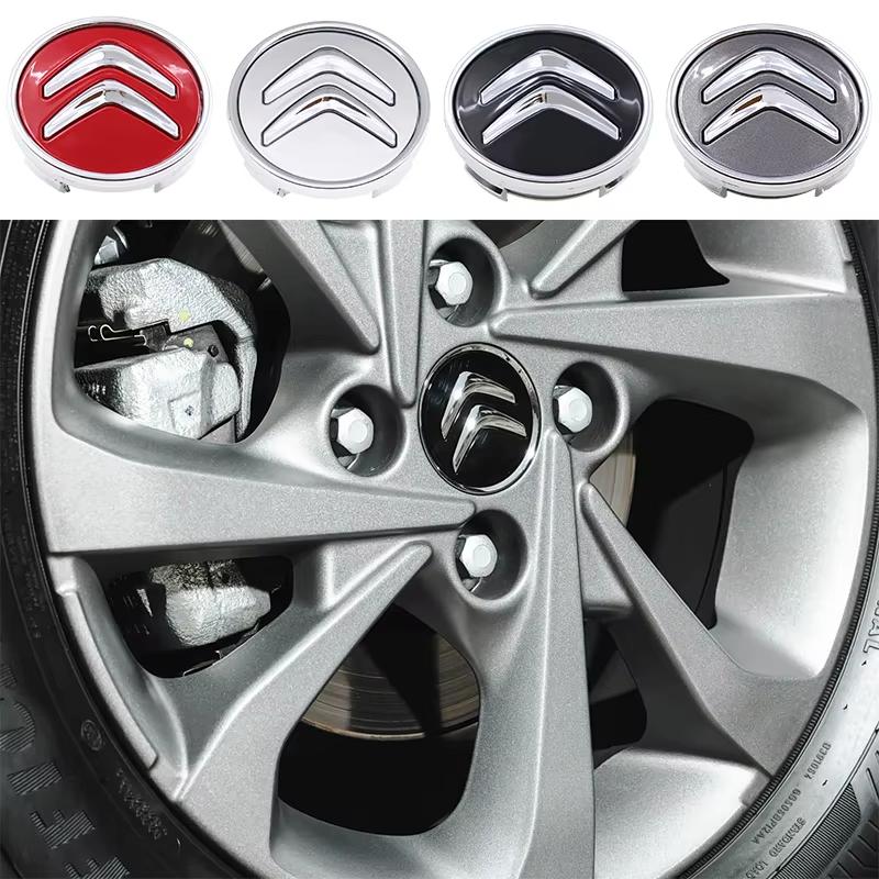 60mm Car Wheel Center Hub Caps Cover for Citroen C1 C2 C3 C4 C4L C5 VTS Cactus C-Elysee DS3 DS4 DS6 Picasso Berlingo Xsara Saxo