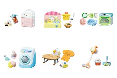 RE-MENT Sumikko Gurashi Angolo Casa Elettrodomestici Casa Sumikko Prodotti Scatola, 6 tipi, 6 pezzi