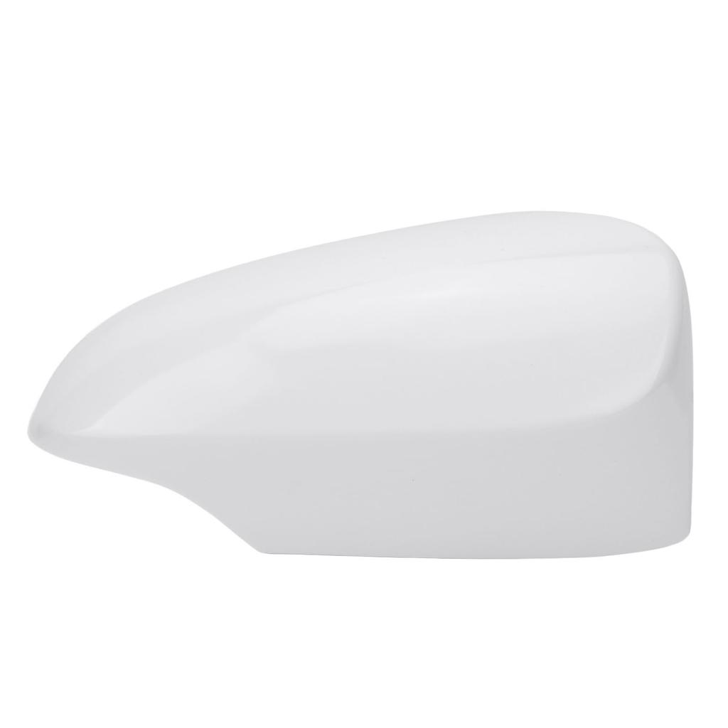 Outer Mirror Cover Weather Resistant Shockproof Sporty White Outer Rearview Wing Mirror Cap for Vehi