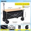 Portable Foldable Camper Van Cart: Hand-Pulled Travel Trailer for Kids, Outdoor Use.