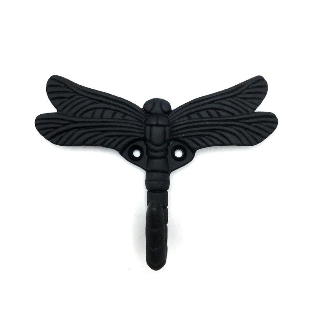 Retro Wall Hooks for Coats Door Decor Dragonfly Key Hanger Dragonfly Clothes Hook  for Hanging Hat