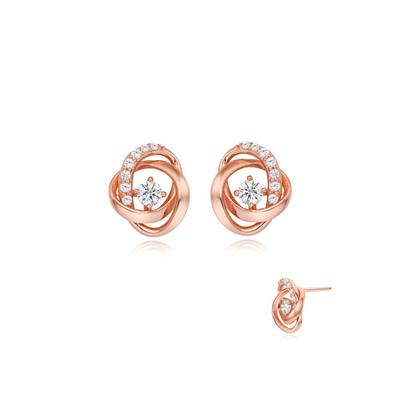 Silver Cubic Earrings Sc24B05E