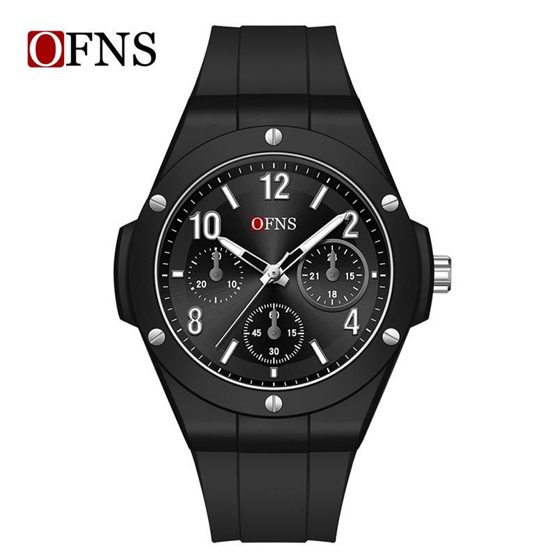 Ofns Youth Waterproof Luminous Quartz Watch - Simple Round Design