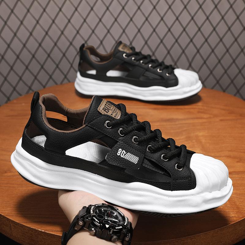 

Весна и лето 2025 Новые Универсальные и Модные Мужские и Женские Кроссовки с Толстой Подошвой, Увеличивающие Рост 39 чёрный