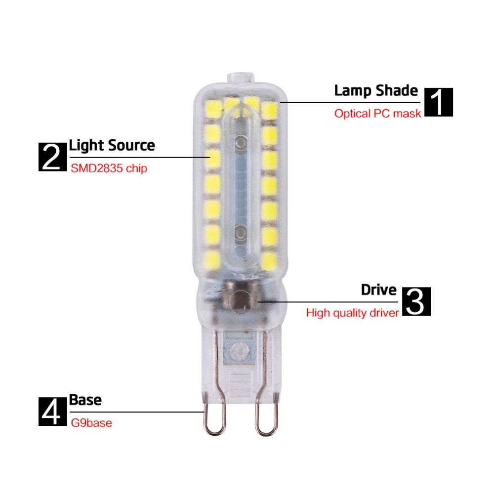 10pcs G9 G4 LED Lamp 3W 5W AC12V AC220V LED Bulbs SMD 2835 LED G9 Light Replace 30/50W Halogen Lamp Light For Home Useful