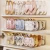 Large Capacity 4 Grids Shoe Storage Rack Plastic Space Saving Baby Shoe Rack Vertical Free Standing Shoe Organizer for Home