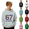 Sevimli Kapüşonlular Genç Çocuklar İçin Trend Preppy Kapüşonlu Sweatshirtler Bol Kesim Uzun Kollu Gömlekler Çocuklar İçin Kıyafetler