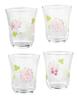 Decor Line Tumbler Set, Flower Violet, 230ml, Made In Japan, Dishwasher Safe, Glass Set, Glass Cup, G310-T295