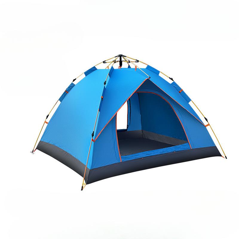 Walking Bear Strict Selection Tent Outdoor Automatic Quickly Open Camping Tent Rain-Proof Multi-Person Camping Two Doors and Two Windows