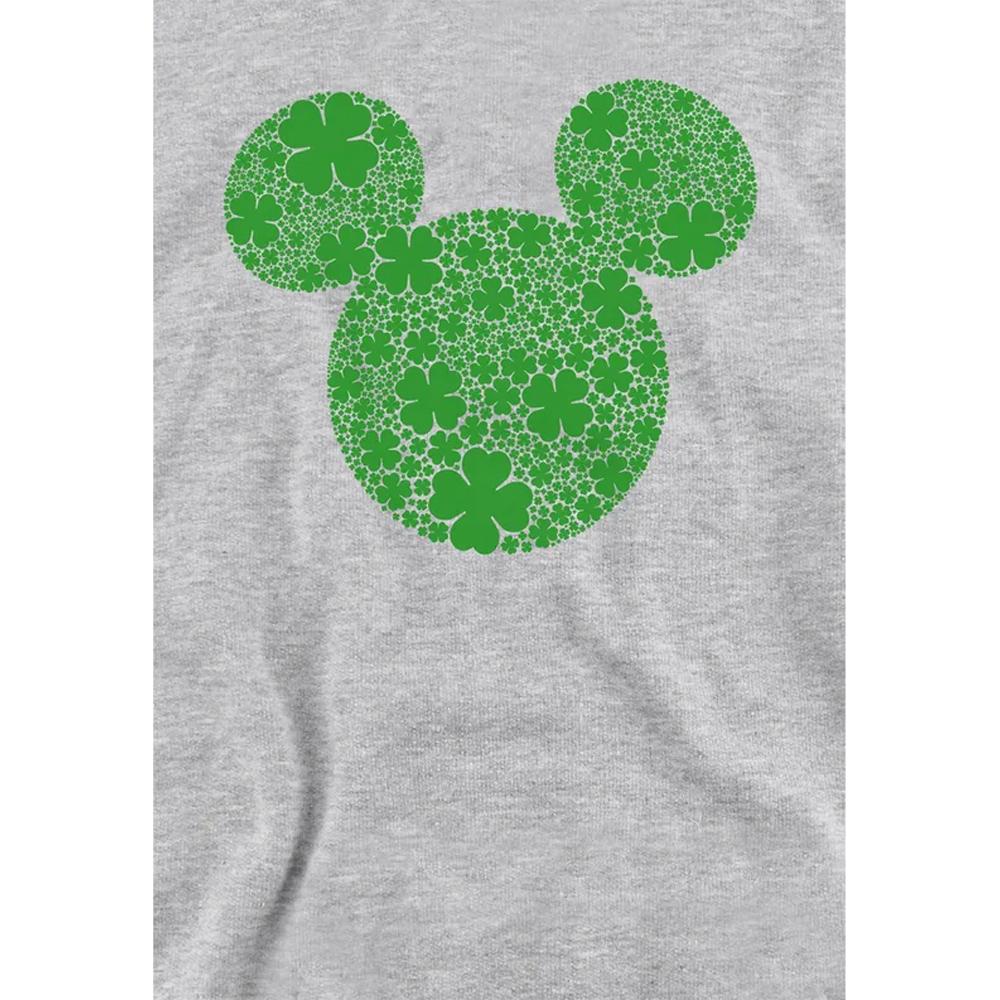 Disney Childrens/Kids Mickey Mouse Shamrock Ears Heather St Patricks Day Hoodie