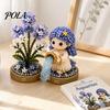 12 Tierkreiszeichen Perlen Bastelset, DIY Perlen Garten Set, 3D Perlen Astrologie Blume Set mit Vorsortierten Perlen Werkzeugen, Perlen Bastelprojekt für Anfänger