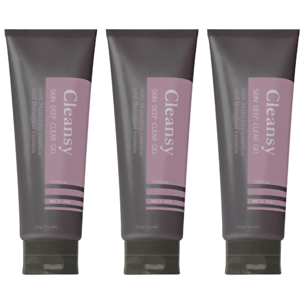 [UNFILLED] Unfil Cleansy Black Carbon Deep Clear Gel 200g (Set of 3) Cleansing Gel, Makeup Remover, Pore Cleansing, No Double Cleansing Required,