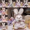 Skirt Rabbit Flower Plush Toy Wear Dress Bunny Doll Kid Birthday Decoration Gift