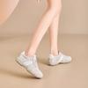 Leather women's spring, summer and autumn new fashion thick-soled heightening casual breathable little white shoes