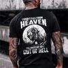 Skeleton Motorcycle Dress Vintage Men's T-Shirt Hot 3D Print Short Sleeve Shirt Super Large