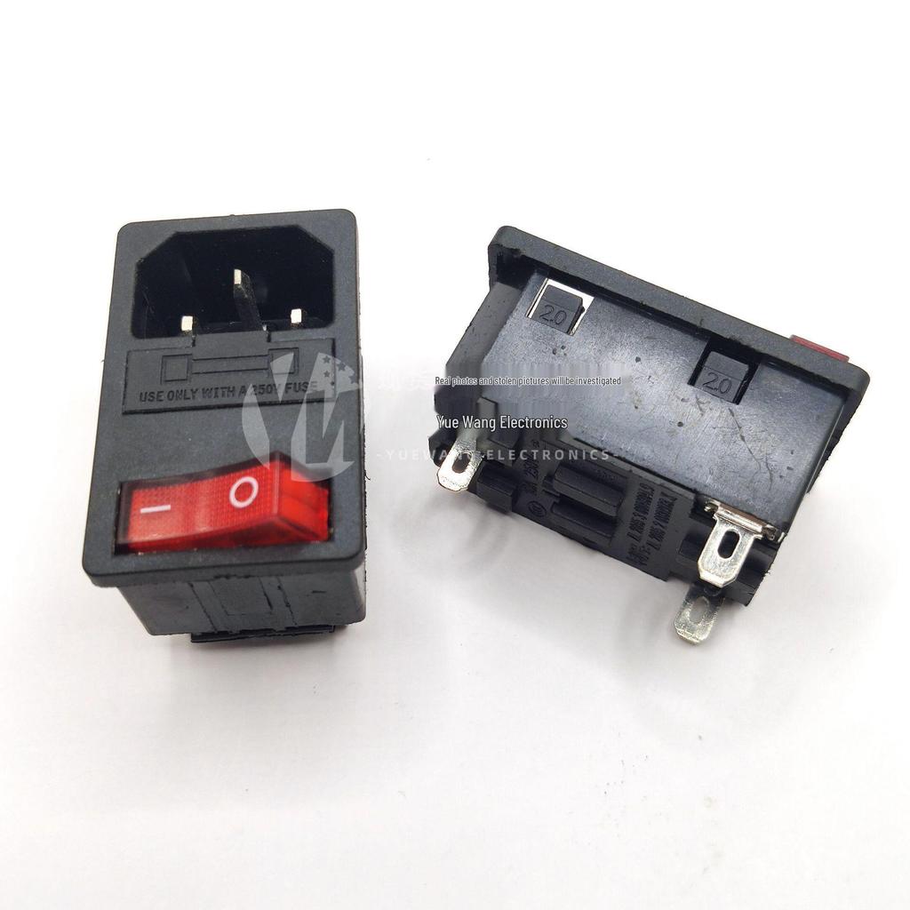 10A High Power AC Socket with KCD4 Switch - Direct Plug-in, Simple Wiring