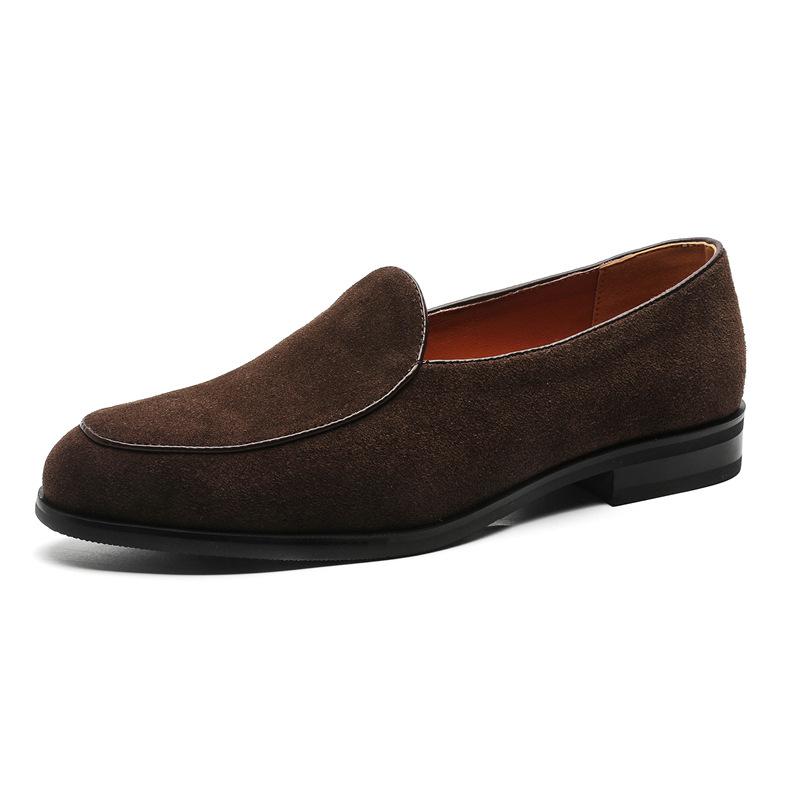 Spring and summer new casual comfortable shoes matte one-pedal British lazy loafers leather shoes Doudou shoes tide 941212-X