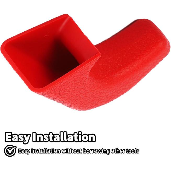 JWWY Bumper Tow Hook Covers Tow Trailer Hitch Receiver Cover Towing Hitch Rubber Sleeve Protector Cover Trim Fit for 2007-2025+Jeep Wrangler JL