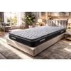 KING OF DREAMS Matelas 80x190 IZIABELLA 25 cm - Mousse polyuréthane 22 cm, Très ferme, 2 faces, Tissu stretch 220 g/m²