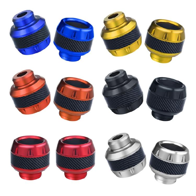 2Pcs Motorcycle Front Fork Cup Alloy Front Wheel Crash Protector Anti-fall Frame