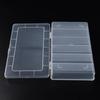 6 Grids Plastic Organizer Box with Dividers Craft Organizer Plastic Jewelry Organizer Box Small Parts Container Box