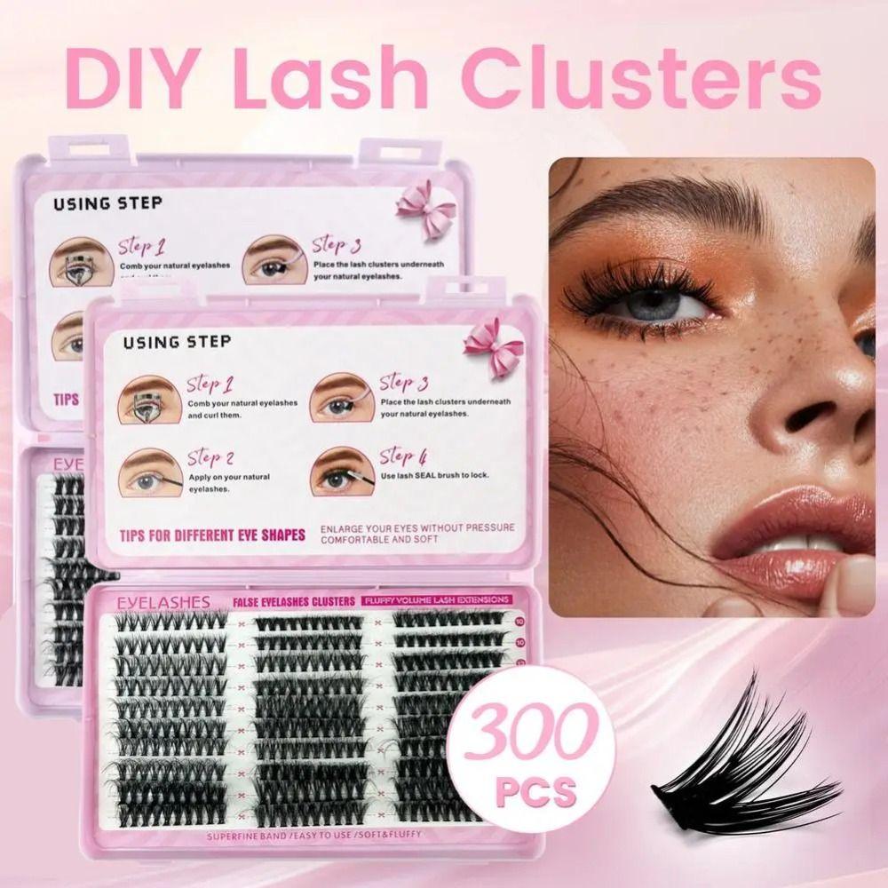 Natural Look False Eyelashes 10-18mm Length DIY Lash Extension Kit  Makeup Enhancement