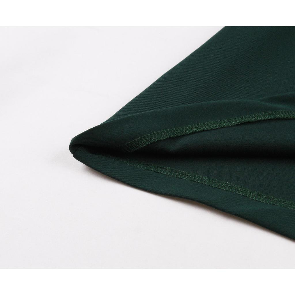 GMXIA Vestido Elegante de Estilo Herben con Cuello Corazón, Plisado, Cintura Alta y Color Sólido Vintage